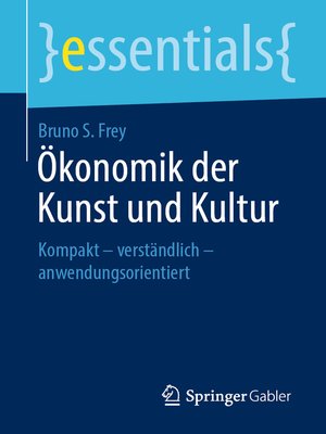 cover image of Ökonomik der Kunst und Kultur